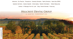 Desktop Screenshot of hillcrestdentalgroup.net