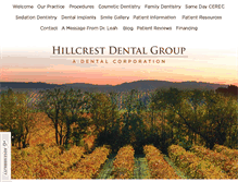 Tablet Screenshot of hillcrestdentalgroup.net